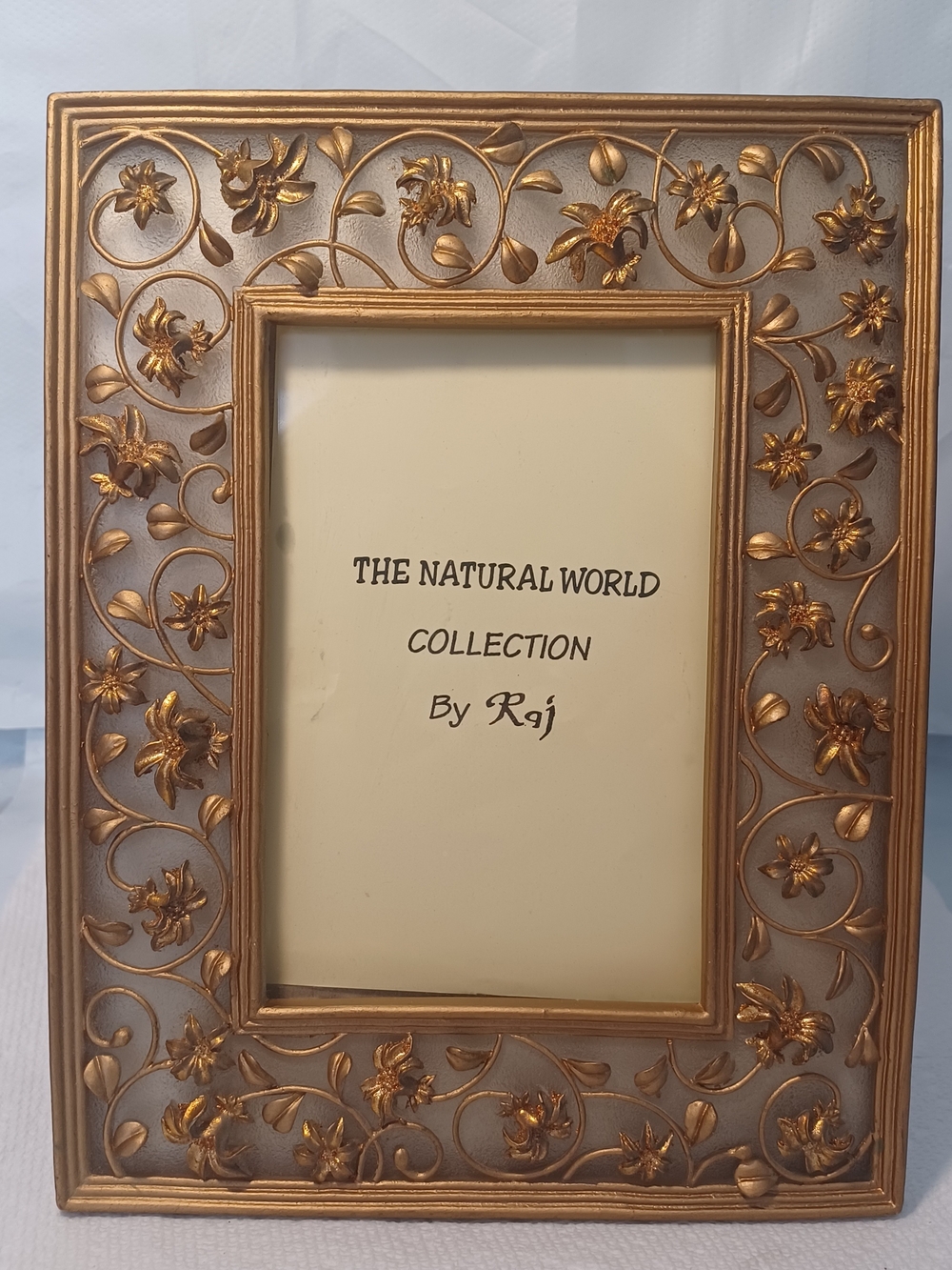 RAJ Natural World Collection 3D Floral and Leaves Vine Picture Frame 4" X 6"